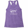 cream rock band punk Racerback Tank