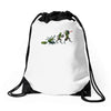pickle rick evolution Drawstring Bags