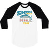 sharks will kill you 3/4 Sleeve Shirt