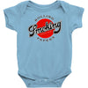 rolling papers smoking college retro stoner Baby Onesie