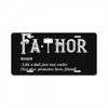 fathor License Plate