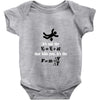 its the sudden deceleration that kills you funny physics Baby Onesie