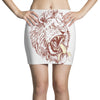 banana eating lion Mini Skirts