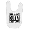straight outta loot lake Baby Bibs