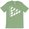 sheldon dreieck big bang theory triforce illusion 3d nerd fun usa T-Shirt