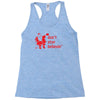 don't stop believin funny christmas Racerback Tank