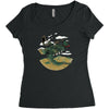 morning commute Women's Triblend Scoop T-shirt