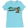 save the trees Ladies Fitted T-Shirt