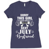 sorry this girl is already taken by a super sexy july boyfriend Ladies Fitted T-Shirt