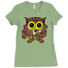 mr. owl Ladies Fitted T-Shirt