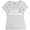 One More Beer Please Women's Triblend Scoop T-shirt