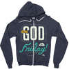 Thank GOD it's Friday Zipper Hoodie