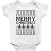 ugly merry christmas Baby Bodysuit