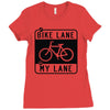 bike lane Ladies Fitted T-Shirt