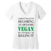 vegan Women's V-Neck T-Shirt