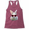 Easter Bunny Face Too Hip To Hop Racerback Tank