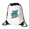 reading is awesome Drawstring Bags