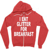 i eat breakfast Zipper Hoodie