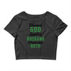 blessed god by spoiled by my husband protected by both Crop Top