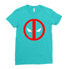 deadpool logo avengers marvel comics gift Ladies Fitted T-Shirt