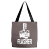 flasher camera Tote Bags