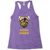 work hard Racerback Tank