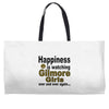 happiness is watching gilmore girls Weekender Totes