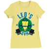 leo's gym Ladies Fitted T-Shirt