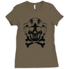space princess skull Ladies Fitted T-Shirt