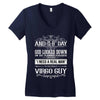 And 8th Day God Look Down So God Made A Virgo Guy, Nice, Made, Look, G Women's V-Neck T-Shirt