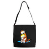calvin hobbes Adjustable Strap Totes