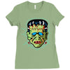 vintage frankenstein mask Ladies Fitted T-Shirt