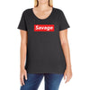 Savage Hypebeast Ladies Curvy T-Shirt