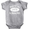 made in 1975 mens 40th birthday Baby Onesie