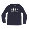 fishing   problem solved mens funny Long Sleeve Shirts