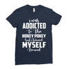 i was addicted to the hokey pokey Ladies Fitted T-Shirt