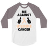 Me Against Uterine Cancer 3/4 Sleeve Shirt