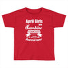April Girls Are Sunshine Mixed With A Little Hurricane Toddler T-shirt