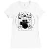 drumer vitruvian Ladies Fitted T-Shirt