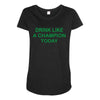 drink like Maternity Scoop Neck T-shirt