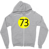 73 the perfect number t shirt the big bang theory cool funny Zipper Hoodie