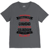 Super Cool Grandad Of A Freaking Awesome Grandson V-Neck Tee