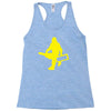 sasquatch guitar gear  funny bigfoot yeti comic monster retro Racerback Tank