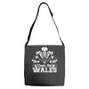 come on wales funny nations rugby Adjustable Strap Totes