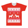 reindeer christmas ugly sweater All Over Men's T-shirt