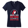 american by birth redhead by the grace of god Women's V-Neck T-Shirt