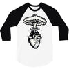 heart and nuclear explosion 3/4 Sleeve Shirt