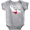 californian boxer lover Baby Bodysuit