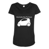 only smarties have the answer'   funny Maternity Scoop Neck T-shirt