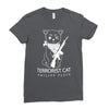 terrorist cat Ladies Fitted T-Shirt